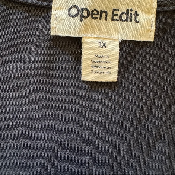 NWT Open Edit Drape Twist V-Neck Sheath Dress Size 1X - Picture 7 of 9